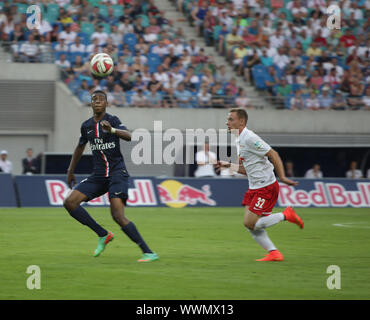 Testspiel RB Leipzig gegen Paris Saint-Germain FC am 18.7.14 Stockfoto