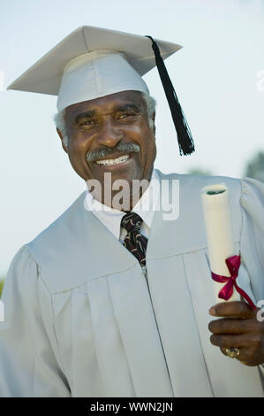 Senior-Absolvent Stockfoto