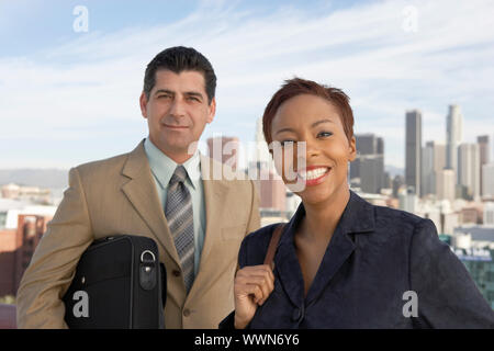 Zuversichtlich Geschäftsleute Stockfoto