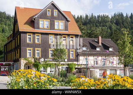 Treseburg im Harz Stadt Thale Stockfoto