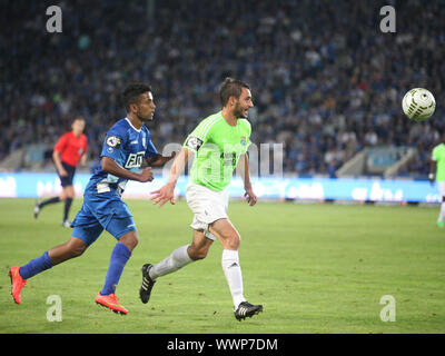 3. Liga Saison 2015/2016 Punktspiel 1. FC Magdeburg - Chemnitzer FC Stockfoto