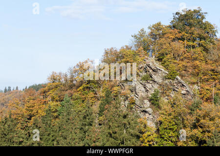 Aussichtspunkt Schöne Aussicht in Alexisbad im Harz Stockfoto