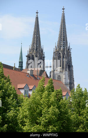 Dom in Regensburg. Stockfoto