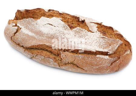 Brot Brot aus Weizen Roggen Brot Befreiung isoliert Stockfoto