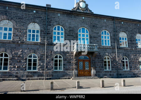 Island House of Parliament, Reykjavik, Island Stockfoto