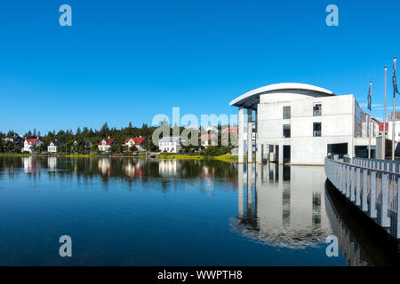 Die Tjornin See in Reykjavik. Island Stockfoto