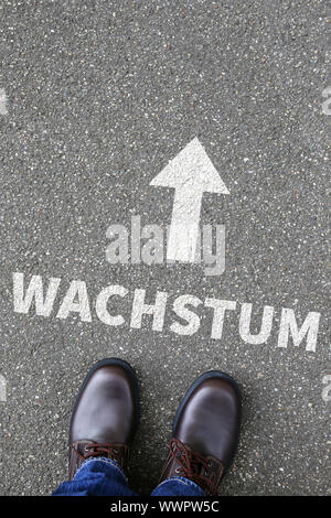 Business Konzept mit Wachstum Erfolg, erfolgreiche Strategie Stockfoto