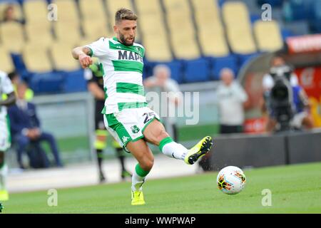 Roma - Sassuolo 4-2; Stadio Olimpico Lega calcio serieA 15/09/2019; Domenico Berardi Rom - Sassuolo 4-2; Olympiastadion Fußball-Liga Serie A 15/09 Stockfoto