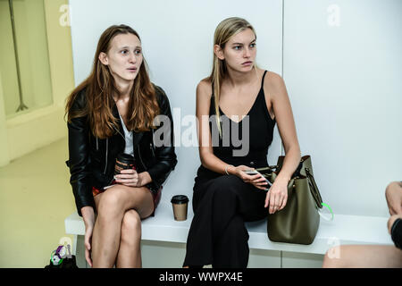 Backstage Fashion Scout - SS 19 Tag 3, am 15. September 2019, London, UK Stockfoto