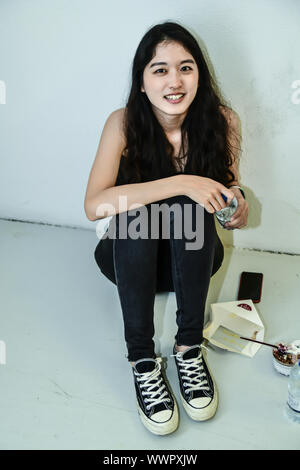 Backstage Fashion Scout - SS 19 Tag 3, am 15. September 2019, London, UK Stockfoto