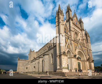 Die Kathedrale von Orvieto (Duomo di Orvieto), Umbrien, Italien Stockfoto