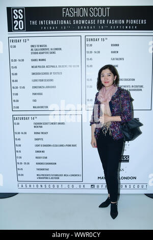 Backstage Fashion Scout - SS 19 Tag 3, am 15. September 2019, London, UK Stockfoto