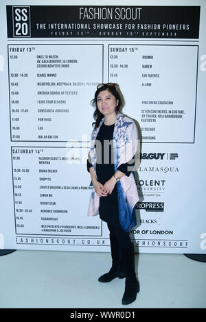 Backstage Fashion Scout - SS 19 Tag 3, am 15. September 2019, London, UK Stockfoto
