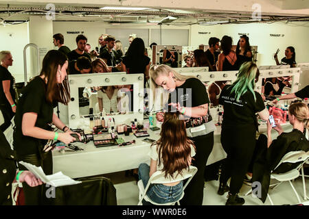 Backstage Fashion Scout - SS 19 Tag 3, am 15. September 2019, London, UK Stockfoto