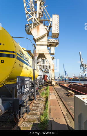 Alten Hafen Ausrüstung auf dem Messegelände von Port Museum in Halle 50 Stockfoto