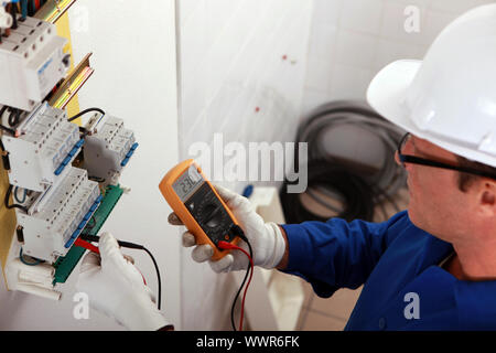 Porträt eines Technikers Stockfoto