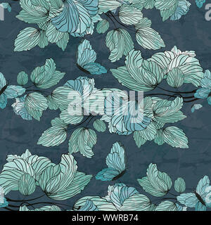 Nahtlose Floral Ornament Stockfoto