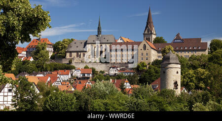 Mittelalterliche Altstadt von Warburg, Ostwestfalen, NRW, Deutschland, Europa Stockfoto