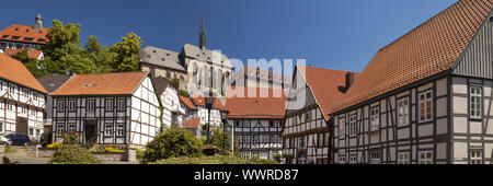 Mittelalterliche Altstadt von Warburg, Ostwestfalen, NRW, Deutschland, Europa Stockfoto