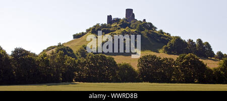 Burg Desenberg auf dem Desenberg Warburg, Ostwestfalen, NRW, Deutschland ruinieren Stockfoto