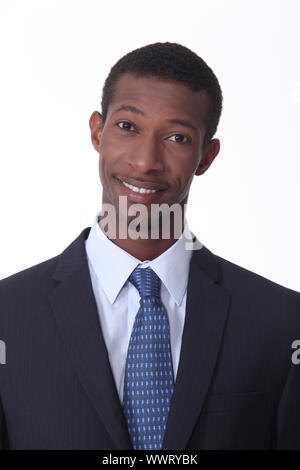 Glücklich Geschäftsmann im Anzug Stockfoto