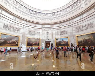 Washington DC, USA - 8. Juni 2019: US Capitol Rotunde Stockfoto