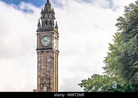 Albert Memorial Clock Tower, Belfast, Nordirland Stockfoto