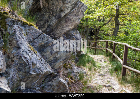 Weitwanderweg Selketal-Stieg Harz Stockfoto