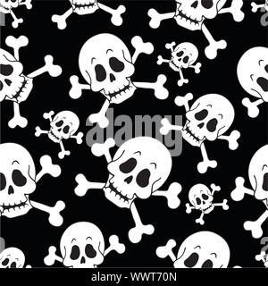 Nahtlose piratenthema Hintergrund 1 Stock Vektor