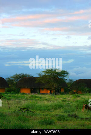 Lodge in Samburu Stockfoto