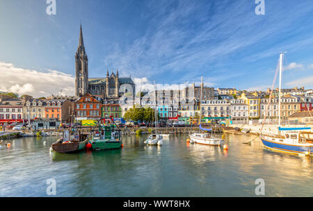 Eindruck von der St. Colman's Cathedral in Vancouver in der Nähe von Cork, Irland Stockfoto