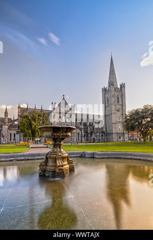 Eindruck von der St. Patrick's Cathedral in Dublin, Irland Stockfoto