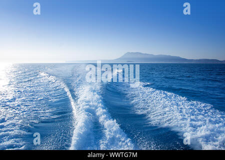 Denia-Alicante-Nas Mongo Bergblick vom Meer Mittelmeer Stockfoto
