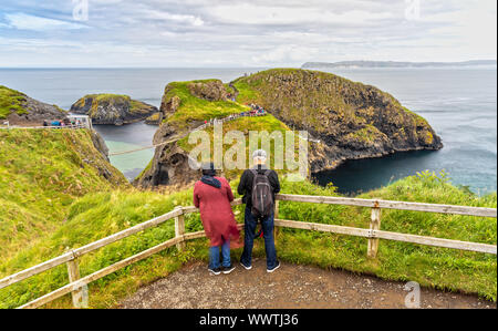 Eindruck von Carrick-a-rede, Nordirland Stockfoto