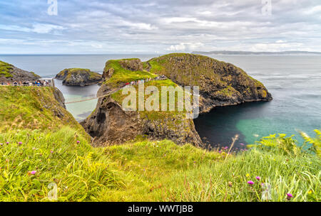 Eindruck von Carrick-a-rede, Nordirland Stockfoto