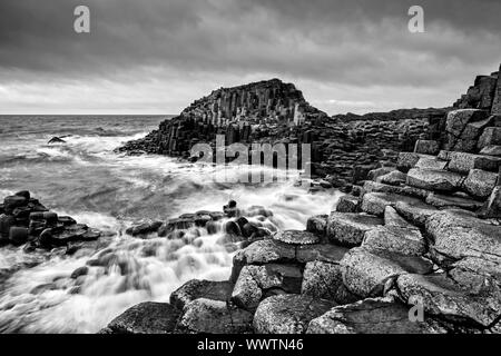 Eindruck von der Giants Causeway in Nordirland Stockfoto