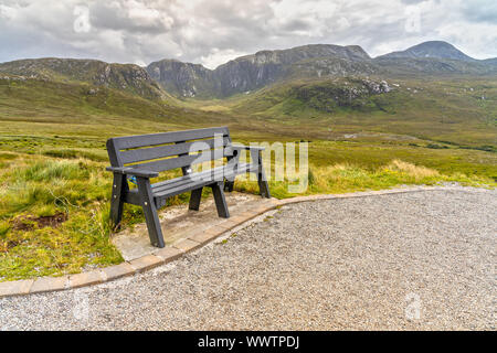 Dunlewey Lough Aussichtspunkt über der Glenveagh National Park in Irland Stockfoto