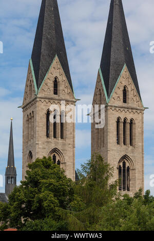 Kirchtürme Halberstadt Dom Stockfoto