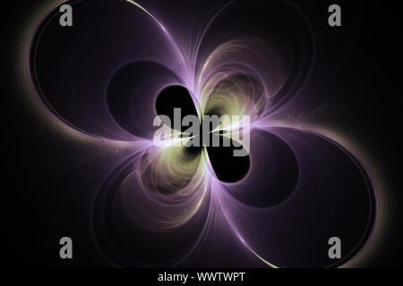 Fractal Image: Nacht Schmetterling. Stockfoto