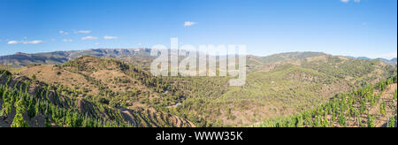 Blick auf den Naturpark Serra de Montsant, Katalonien, Spanien Stockfoto