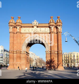 Arco del Triunfo Barcelona Triumph Bogen Arc de Triomf Stockfoto