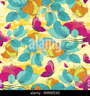 Nahtlose Floral Ornament Stockfoto