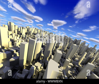 3D Stadtbild Stockfoto