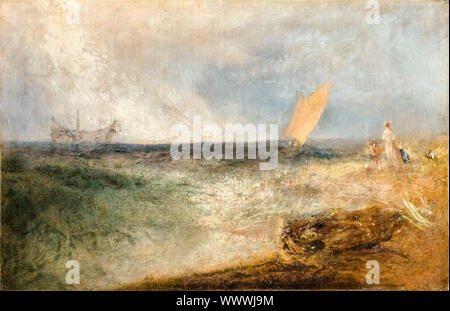 JMW Turner, Blick von Margate, Abend, Malerei, ca. 1840 Stockfoto