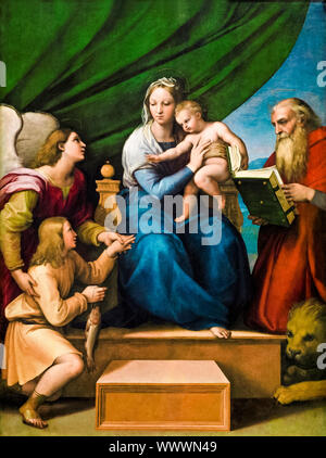 Raphael, Madonna mit dem Fisch, Malerei, 1513-1514 Stockfoto