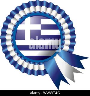 Rosette Flagge Stock Vektor