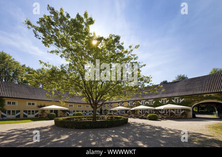 Haus Graven Schloss, Langenfeld, Rheinland, Nordrhein-Westfalen, Deutschland, Europa Stockfoto