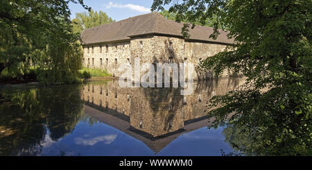 Wasserburg Haus Graven, Langenfeld, Rheinland, Nordrhein-Westfalen, Deutschland, Europa Stockfoto