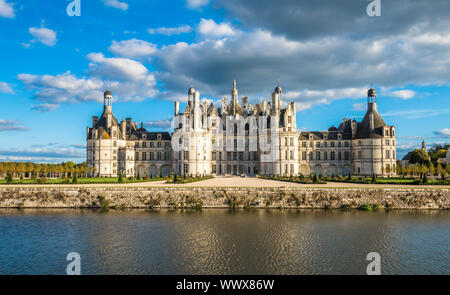 Chateau de Chambord, die größte Burg in das Tal der Loire, Frankreich Stockfoto