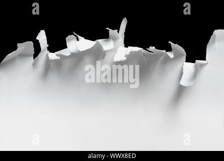 Hin und her gerissen Stockfoto